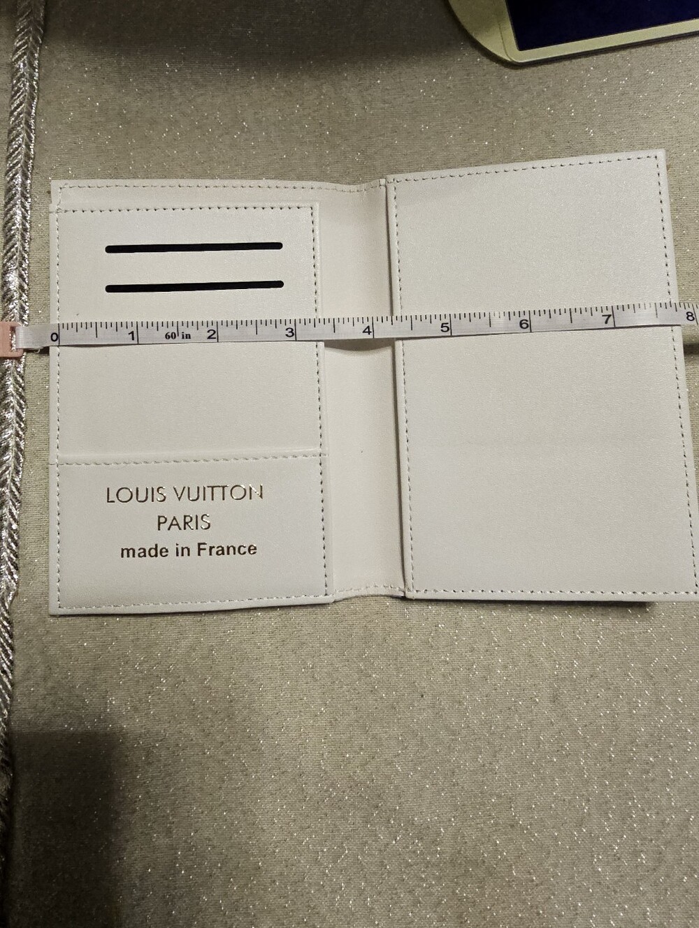 White Colorful Passport Holder With Card Slots - Picture 5 of 7
